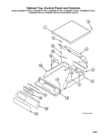 Cabinet Top / Control Panel / Controls parts for Speed Queen Washer AFNE9BSP113TN01 from AppliancePartsPros.com