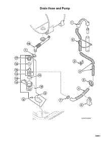 Drain Hose / Pump parts for Speed Queen Washer AFNE9RSP113TW01 from AppliancePartsPros.com