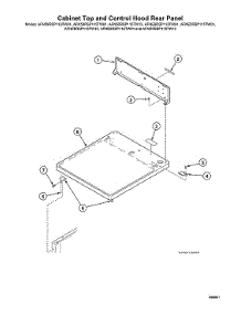 Cabinet Top / Control Hood Rear Panel parts for Speed Queen Washer AFNE9RSP115TW01 from AppliancePartsPros.com