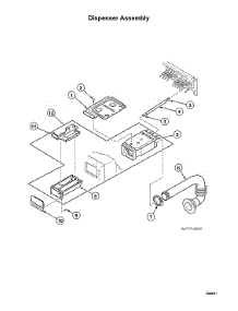 Dispenser Assy parts for Speed Queen Washer AFNE9RSP115TW01 from AppliancePartsPros.com