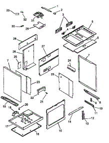 Oven Assembly parts for Amana Gas Range AGDS901E/P1131817NE from AppliancePartsPros.com