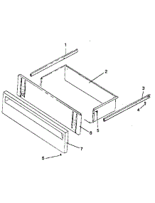 Storage Drawer Assembly parts for Amana Gas Range AGDS901E/P1131824NE from AppliancePartsPros.com
