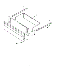 Storage Drawer Assembly parts for Amana Gas Range AGDS901E/P1131829NE from AppliancePartsPros.com