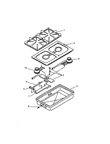 Top Burner Assembly--Cc25 / Cc27 parts for Amana Gas Range AGDS901E/P1131829NE from AppliancePartsPros.com