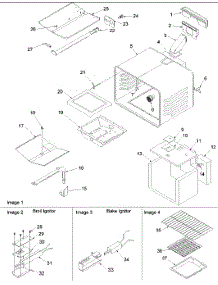 Cavity parts for Amana Gas Range AGDS902E-P1131828NE from AppliancePartsPros.com