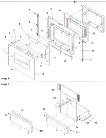 Oven And Storage Door parts for Amana Gas Range AGDS902SS-P1131831NSS from AppliancePartsPros.com