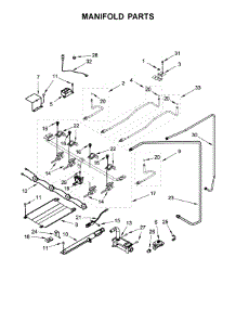 Manifold Parts parts for Amana Gas Range AGG222VDW4 from AppliancePartsPros.com