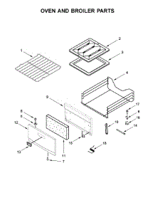 Oven And Broiler Parts parts for Amana Gas Range AGG222VDW4 from AppliancePartsPros.com