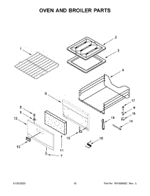 Oven And Broiler Parts parts for Amana Gas Range AGG222VDW6 from AppliancePartsPros.com