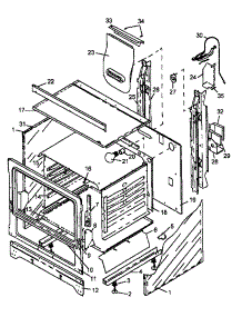 Cabinet Section parts for Amana Gas Range AGM585E-P1142926N from AppliancePartsPros.com