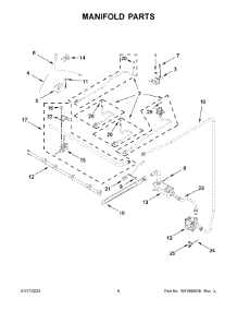Manifold Parts parts for Amana Gas Range AGR4203MNB0 from AppliancePartsPros.com