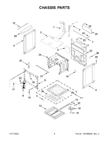 Chassis Parts parts for Amana Gas Range AGR4203MNB0 from AppliancePartsPros.com