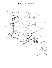 Manifold Parts parts for Amana Gas Range AGR4230BAB3 from AppliancePartsPros.com