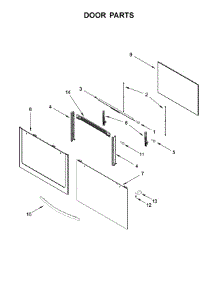 Door Parts parts for Amana Gas Range AGR5330BAB2 from AppliancePartsPros.com