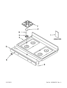 Cooktop Parts parts for Amana Gas Range AGR5844VDB5 from AppliancePartsPros.com