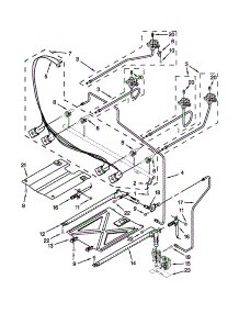 Manifold Parts parts for Amana Gas Range AGR5844VDB5 from AppliancePartsPros.com