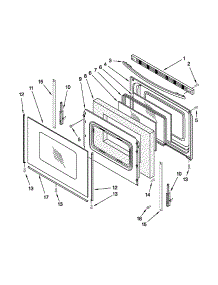 Door Parts parts for Amana Gas Range AGR5844VDB5 from AppliancePartsPros.com
