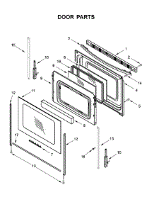 Door Parts parts for Amana Gas Range AGR6603SFB1 from AppliancePartsPros.com