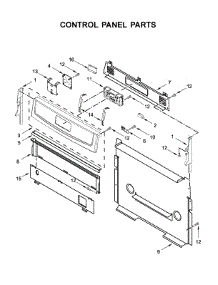 Control Panel Parts parts for Amana Gas Range AGR6603SFB2 from AppliancePartsPros.com