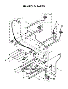 Manifold Parts parts for Amana Gas Range AGR6603SFB2 from AppliancePartsPros.com