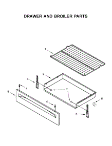 Drawer And Broiler Parts parts for Amana Gas Range AGR6603SFB2 from AppliancePartsPros.com