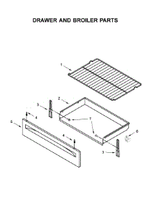Drawer And Broiler Parts parts for Amana Gas Range AGR6603SFB3 from AppliancePartsPros.com
