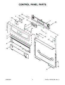 Control Panel Parts parts for Amana Gas Range AGR6603SFB4 from AppliancePartsPros.com