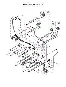 Manifold Parts parts for Amana Gas Range AGR6603SFS1 from AppliancePartsPros.com