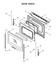 Door Parts parts for Amana Gas Range AGR6603SFS1 from AppliancePartsPros.com