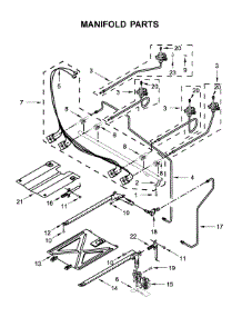 Manifold Parts parts for Amana Gas Range AGR6603SFS3 from AppliancePartsPros.com