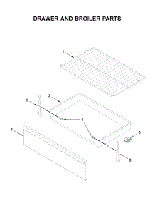 Drawer And Broiler Parts parts for Amana Gas Range AGR6603SFS3 from AppliancePartsPros.com