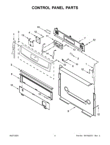 Control Panel Parts parts for Amana Gas Range AGR6603SFS4 from AppliancePartsPros.com