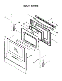Door Parts parts for Amana Gas Range AGR6603SFW2 from AppliancePartsPros.com
