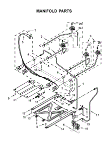 Manifold Parts parts for Amana Gas Range AGR6603SFW3 from AppliancePartsPros.com
