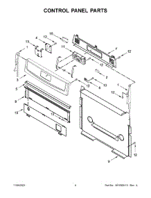 Control Panel Parts parts for Amana Gas Range AGR6603SFW4 from AppliancePartsPros.com
