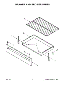 Drawer And Broiler Parts parts for Amana Gas Range AGR6603SFW7 from AppliancePartsPros.com