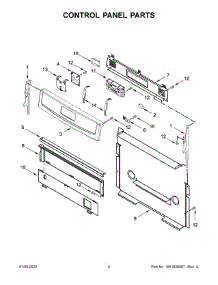 Control Panel Parts parts for Amana Gas Range AGR6603SMS0 from AppliancePartsPros.com