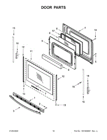 Door Parts parts for Amana Gas Range AGR6603SMS0 from AppliancePartsPros.com