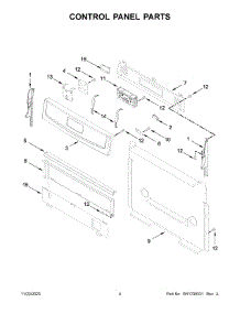 Control Panel Parts parts for Amana Gas Range AGR6603SMS1 from AppliancePartsPros.com