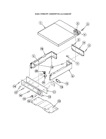 Control Panel / Control-Front Control parts for Speed Queen Dryer AGS20AWF from AppliancePartsPros.com