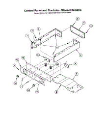 Control Panel-Stacked Models parts for Speed Queen Dryer AGS20AWF from AppliancePartsPros.com