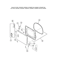 Loading Door-Without Window parts for Speed Queen Dryer AGS20AWF from AppliancePartsPros.com