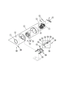 Motor / Exhaust Fan / Belt parts for Speed Queen Dryer AGS20AWF from AppliancePartsPros.com