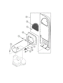 Heater Duct-Gas parts for Speed Queen Dryer AGS20AWF from AppliancePartsPros.com