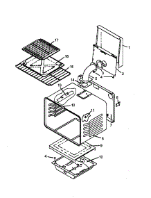 Cabinet Assembly parts for Amana Gas Range AGS730L-P1141268NL from AppliancePartsPros.com