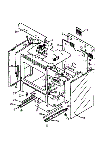 Oven Assembly parts for Amana Gas Range AGS730W-P1141268NW from AppliancePartsPros.com
