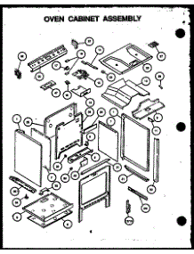 Oven Cabinet Assembly parts for Amana Gas Range AGS741W-P1155901S from AppliancePartsPros.com