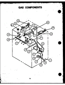 Gas Components parts for Amana Gas Range AGS741W-P1155901S from AppliancePartsPros.com