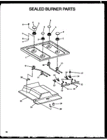 Sealed Burner Parts (Ags745ww / P1130733n) (Ags745ww1 / P1130733ww) (Ags745e1 / P1130741n) (Ags745e / P1113903s) (Ags745e / P1113901s) (Ags745w / P1113904s) (Ags745w / P1113902s) (Ags743w / P1155903w) (Ags743w / P1155903s) (Ags743l / P1155904s) parts for Amana Gas Range AGS745W-P1113904S from AppliancePartsPros.com