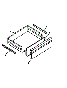 Storage Drawer parts for Amana Gas Range AGS746E-P1130746NE from AppliancePartsPros.com